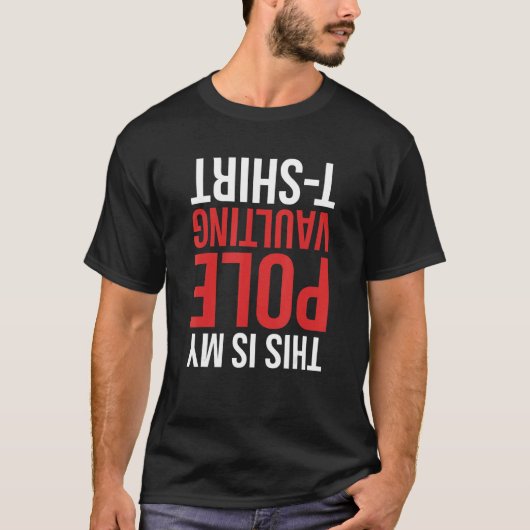 T-shirt C'est mon saut à la perche (Devant)
