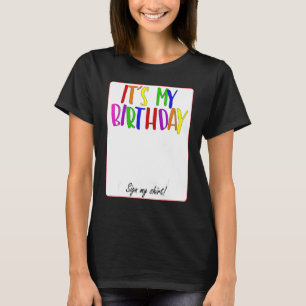 T-shirt C'est mon signe d'anniversaire My 4