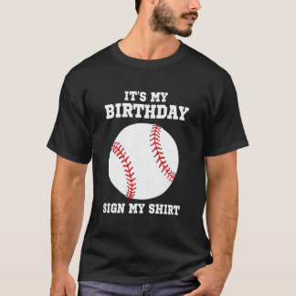 T-shirt C'est Mon Signe Mon Joueur De Baseball