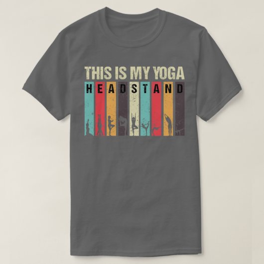 T-shirt C'est mon stand de yoga 27 (Design devant)