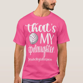 T-shirt C'Est Mon Stepgirl Fier Volleyball StepMom