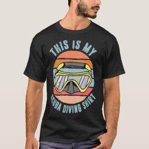 T-shirt C'est mon tenue vintage de plongée en scaphandre o
