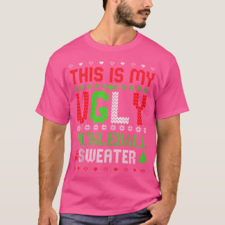 T-shirt C'Est Mon Vilain Noël De Pickleball