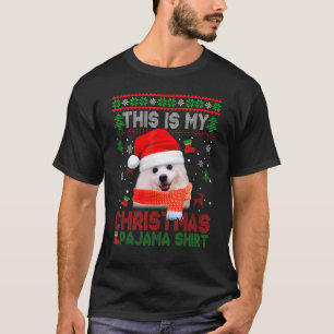 T-shirt C'Est Mon Vilain Pajama American Eskimo De Noël