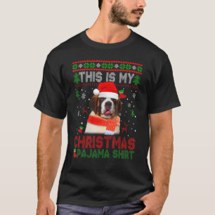 T-shirt C'Est Mon Vilain Pyjama Bernard Dog De Noël