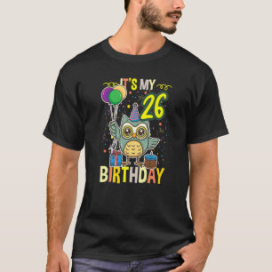 T-shirt C'est My 26th Birthday Owl