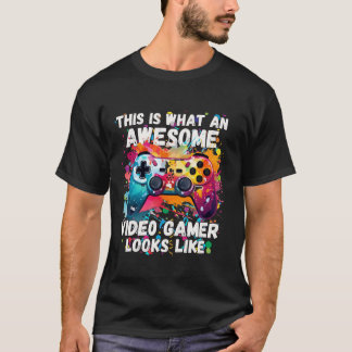 T-shirt C'est My Awesome Birthday Boy jeu sur Video Game B
