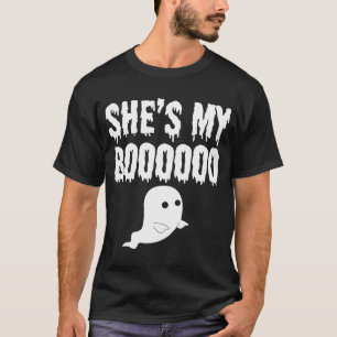 T-shirt C'est My Boo Couples Design Éffrayant Halloween Hu