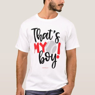 T-shirt C'est My Boy. Baseball Ball Field maman maman mama