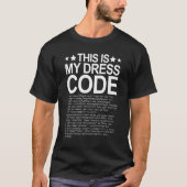 T-shirt C'est My Dress Code Coder Developer Computer Ner (Devant)