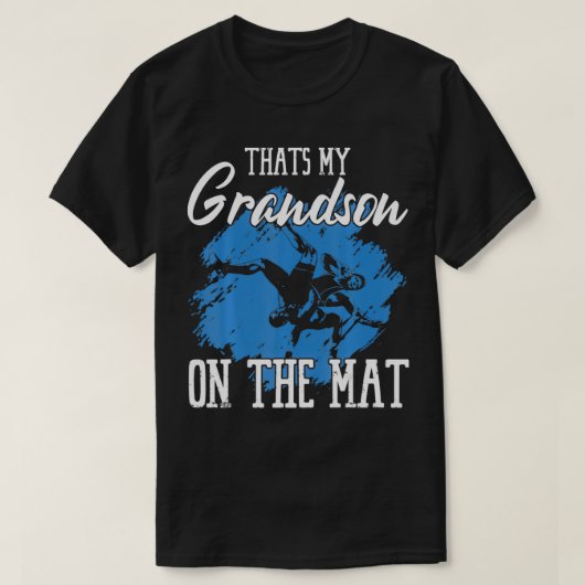 T-shirt C'est My Grandson On The Mat Professional Wrestle (Design devant)