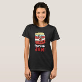 T-shirt C'est My Jam Funny Jar of Jam Pun Dark BG (Devant entier)