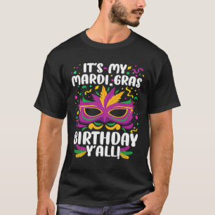 T-shirt C'est My Mardi Gras Anniversaire de la fête de Yal