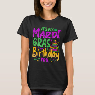 T-shirt C'est My Mardi Gras Anniversaire Fête de Yall Mard