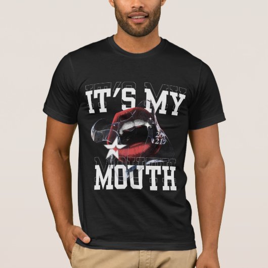 T-shirt C'est My Mouth Bold Graphic Tee (Devant)