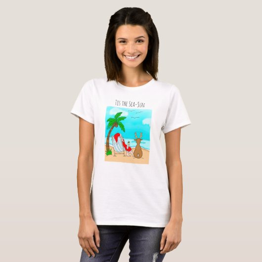 T-shirt C'est Noël Sea-Sun Snowbird (Devant entier)