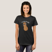 T-shirt C'est Nut My Fault Funny Peanut Pun Dark BG (Devant entier)