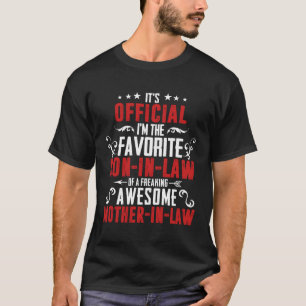 T-shirt C'Est Officiel Je Suis La Mère Préférée En Droit F
