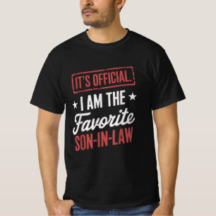 T-shirt C'est officiel Je suis le gendre favori