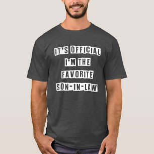 T-shirt C'est officiel, je suis le gendre préféré