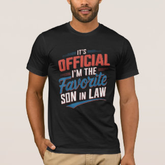 T-shirt C'est officiel Je suis le gendre préféré
