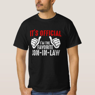 T-shirt C'est officiel, je suis le gendre préféré vintage