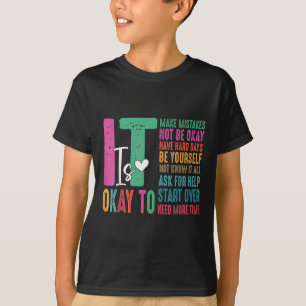 T-shirt C'Est Ok De Ne Pas Être D'Accord Santé Mentale Sen