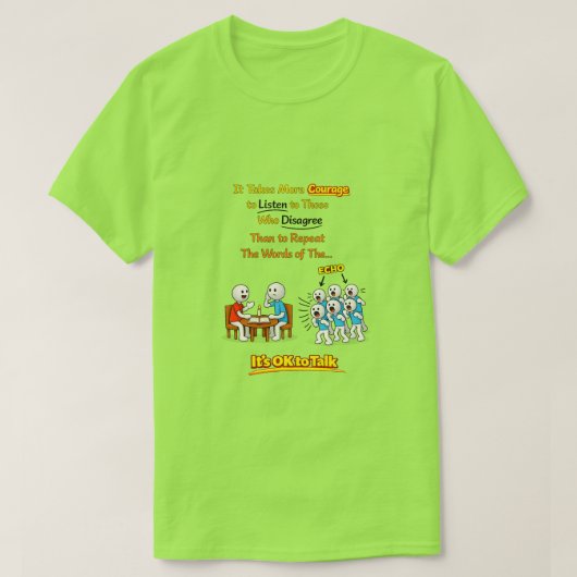 T-shirt C'est OK de parler (1) (Design devant)