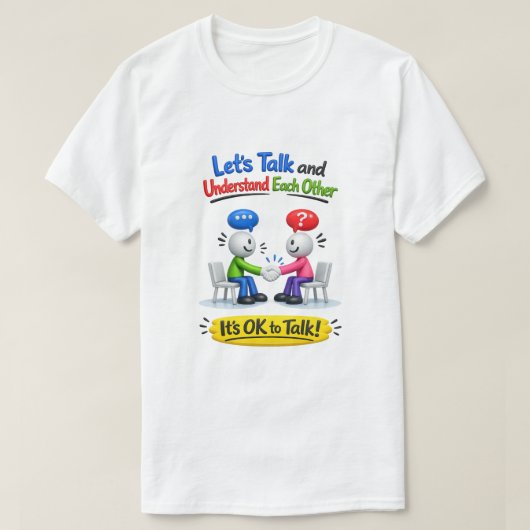 T-shirt C'est OK de parler (8) (Design devant)
