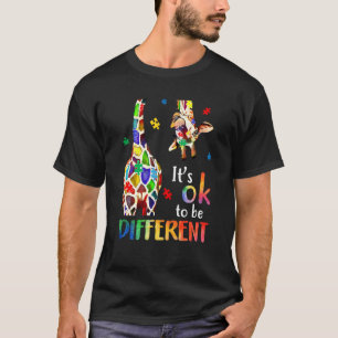 T-shirt C'Est Ok D'Être Différent Sensibilisation sur l'au