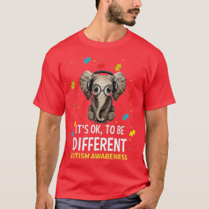 T-shirt C'est OK d'être un éléphant de Sensibilisation sur