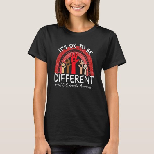 T-shirt C'est Ok Pour Être Différent Artérite à Cellules G (Devant)