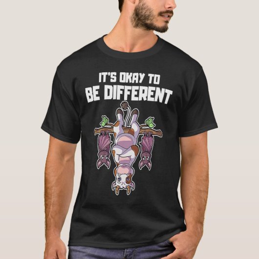 T-shirt C'est okay d'être différent Sei Anders Cow Bat  3 (Devant)