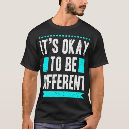 T-shirt C'est pas grave d'être différent (Devant)