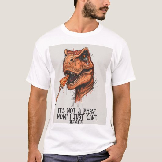 T-shirt "C'est pas juste une phase" au T-Rex ident (Devant)