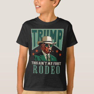 T-shirt C'est pas mon premier rodéo cowboy occidental drôl