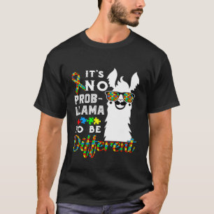 T-shirt C'est pas Prob lama d'être différent Sensibilisat
