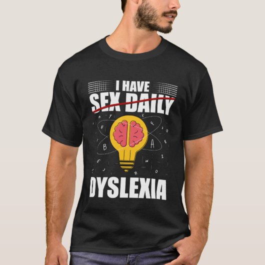 T-shirt C'est pour un guerrier dyslexique ayant un problèm (Devant)