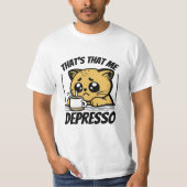 T-SHIRT C'EST QUE ME DEPRESSO (Devant)