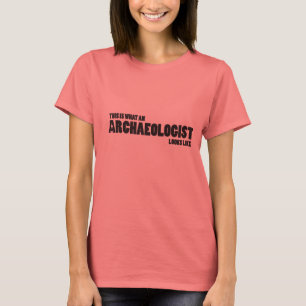 T-shirt "C'est quel archéologue ressemble" à la boule-T