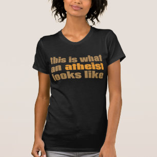 T-shirt C'est quel athée ressemble aux chemises