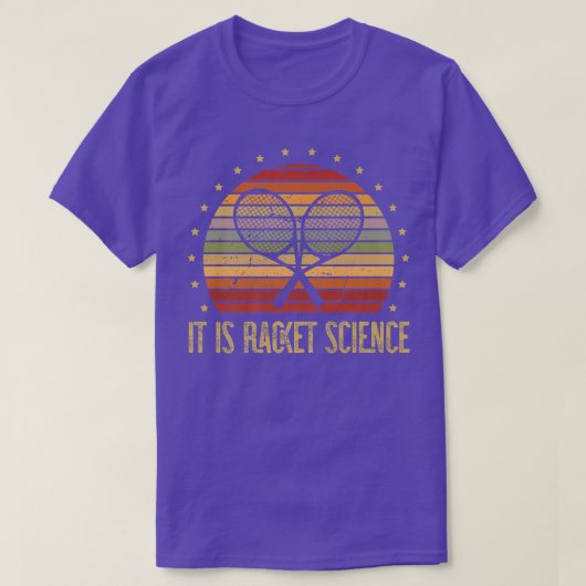 T-shirt C'est Racket Science pour un joueur de tennis Tenn (Design devant)