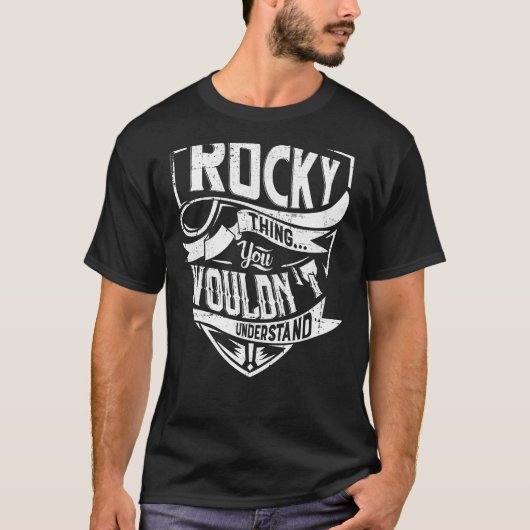 T-shirt C'est Rocky, tu ne comprendrais pas (Devant)