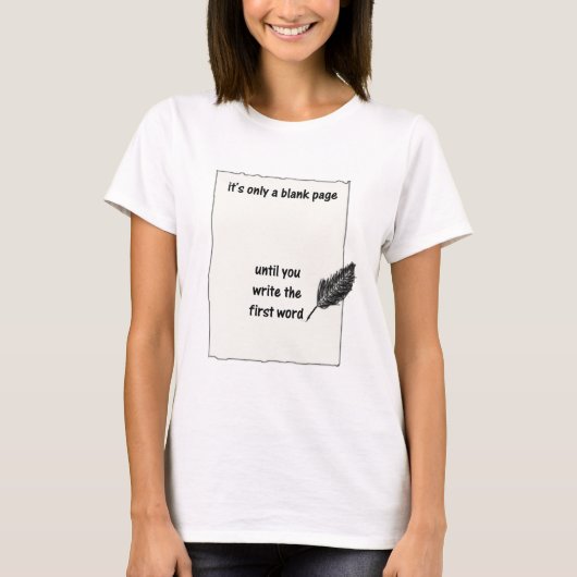 T-shirt C'est seulement une page vide… (Devant)