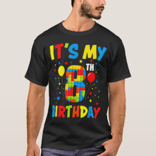 T-shirt C'est son 8ème anniversaire 8 ans blocs de constru