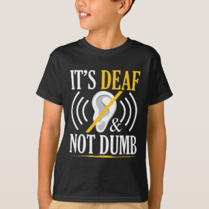 T-shirt C'est sourds et pas muet als Langue des signes des