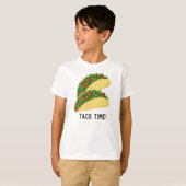 T-shirt C'EST TACO TIME tacos mignons (Devant entier)