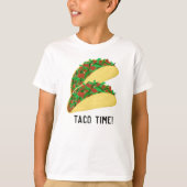 T-shirt C'EST TACO TIME tacos mignons (Devant)