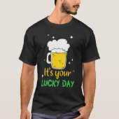 T-shirt C'est ton Lucky Day Great Beer Boire Irish St P (Devant)