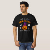 T-shirt c'est toujours halloween dans ma tête - hall de cr (Devant entier)